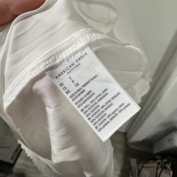 American Eagle Outfitters Chic White embroidered Dress - Picture 7 of 8